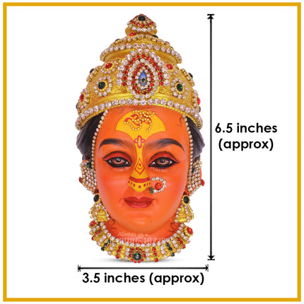 Renuka Devi Face Idol | Mahurgad Chi Renuka MATA | Adi Shakti Goddess Murti for Navratri & Margashish Pooja