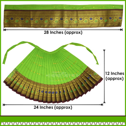 Maharani Devi Dress Poshak for Idol | Traditional Goddess Dress for Lakshmi Durga Ambabai Perfect for Navratri, Margashirsha, Varalaxmi Traditional Dress for Mata Rani Idol (12 Inch Poshak)