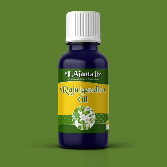 Ajanta Rajnigandha Deepam Pooja Oil | Divine Floral Aroma for Temple, Mandir & Daily Puja  Diya, Deepam & Lamp Lighting (10 ml)