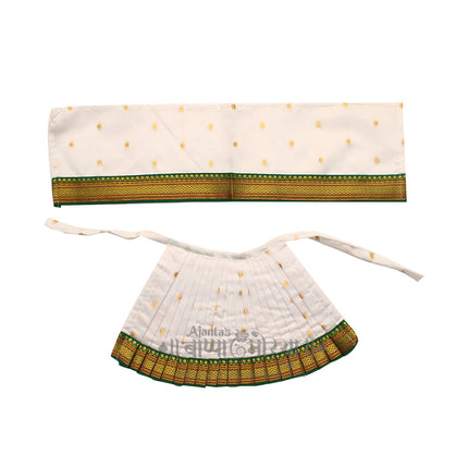 Devi Mata Laxmi Pujan | Kalash Sthapana Margashirsh Puja | Navratri Traditional Dress Poshak (7(Height) x 11(Width) Inch)