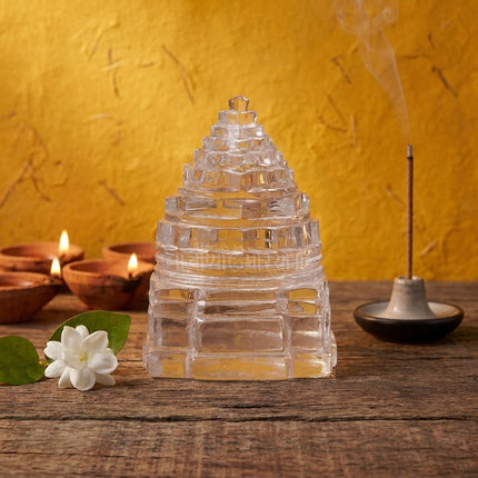 Crystal Shree Yantra – Sacred Symbol of Prosperity  Divine Energy- 315 gms
