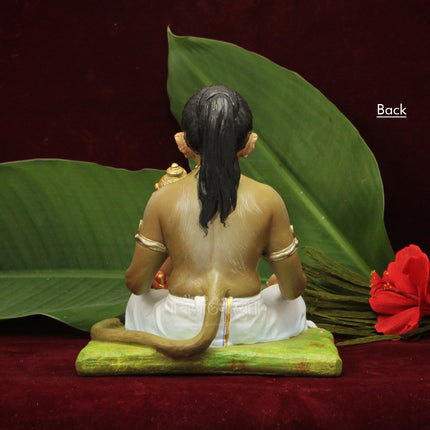 Aadhyanta Hanuman Ganesh Statue | Unique Combined Idol of Lord Ganesha & Hanuman | Fiber Resin Hand-Painted Murti for Home Temple & Office Decor