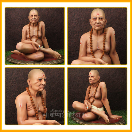 Swami Samarth Idol | Spiritual Statue of Akkalkot Maharaj | Devotional Murti for Home, Temple & Puja