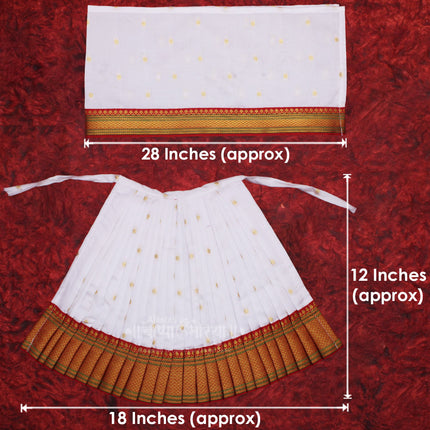 Mahalaxmi Dress Vastra/Poshak | Kalash Sthapana Margashirsh Puja | Traditional Dress Poshak for Devi Maa Lakshmi for Puja (12 Inch Poshak)