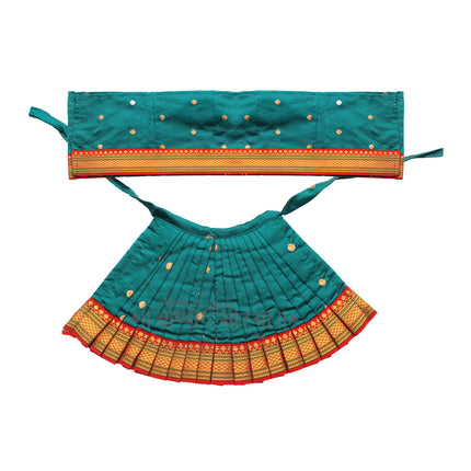 Handcrafted Devi Pooja Dress Poshak –Premium Quality Navratri Margashish Guravar Puja Kalash Sthapna Traditional Wear For Devi Mata  (9 Inch (Poshak Height)  x 13 Inch (Poshak Width) )