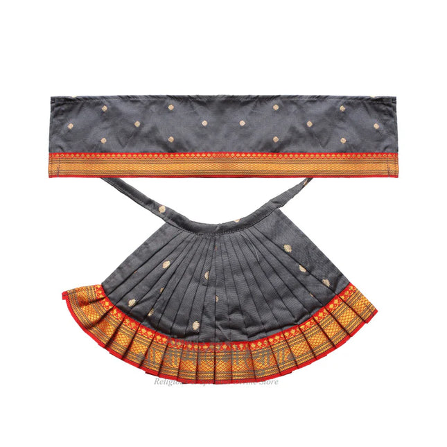 Mahalakshmi Devi Poshak for Puja | Navratri & Guruvar VratamPuja Shringar Dress | Margashirsh Laxmi Pujan & Mandir Decoration Cloth (9 Inch Goddess  Poshak)