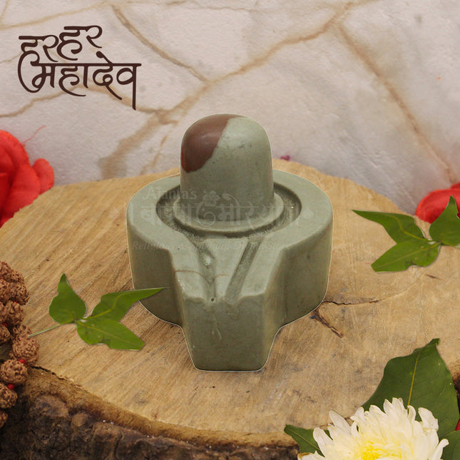 Rudra Dev Narmada Shivling – Bring Positive Vibrations & Prosperity Natural Narmadeshwar Stone Shivalingam for Home Temple & Abhishek Puja