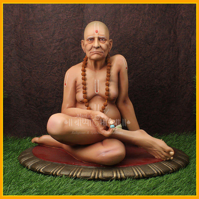 Swami Samarth Idol | Spiritual Statue of Akkalkot Maharaj | Devotional Murti for Home, Temple & Puja