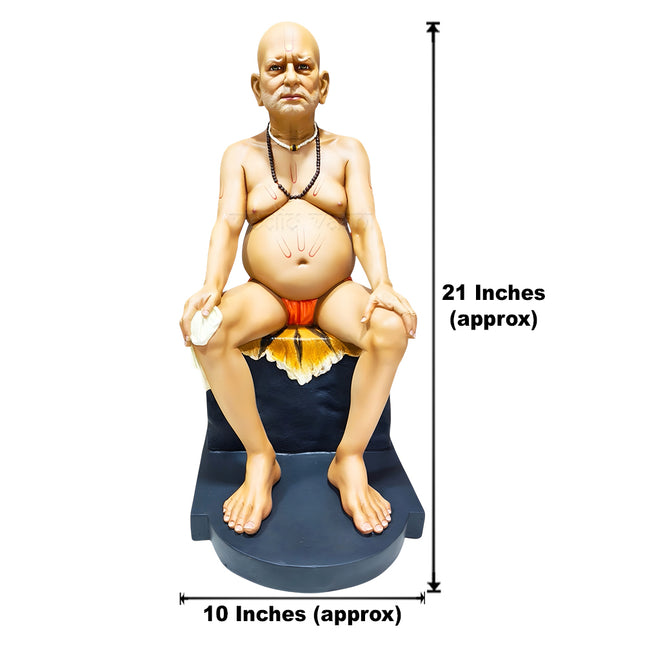 Digambar Anant Shakti Brahmandnayak Rajadhiraj Yogiraj Jagadguru Shri Swami Samarth Akkalkotnivas Divya Blessing (21-Inch)