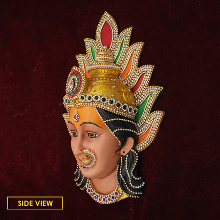 Padmasundari Mahalaxmi Devi Face Mukhota/Maa Goddess for Margashirsha  Varaha Laxmi,Guruvar Vratam Puja, Navratri Pooja