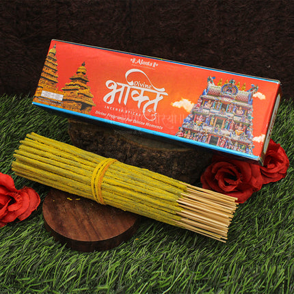Ajanta Divine Bhakti Incense Sticks – Premium Fragrance for Puja, Aarti Premium Fragrant Agarbatti for Puja, Aarti & Spiritual Rituals   250g Pack