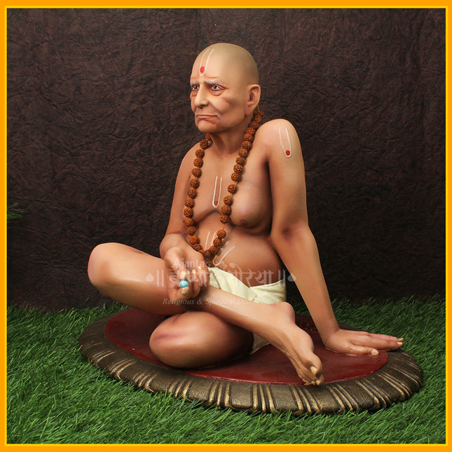 Swami Samarth Idol | Spiritual Statue of Akkalkot Maharaj | Devotional Murti for Home, Temple & Puja