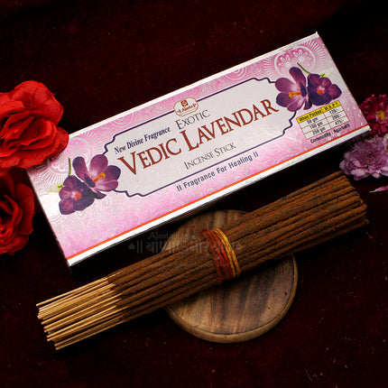 Vedic Lavender Fragrance Incense Sticks – Natural Soothing Aroma for Prayer, Yoga Sessions,(250 Grams) Mind Relaxation & Home Freshness