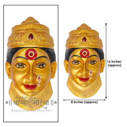 Goddess Aai Ekvira Devi Mukhavata/Face for Puja Ekveera Maha Lakshmi Devi Ma Face for Pooja/Varalakshmi Vrath Pooja