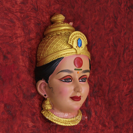 Mahalakshmi’s Auspicious Form Shakti Roopam – DhanashreeDevi  Face Bringer of Wealth & Fortune Eternal Source of Prosperity, Purity & Divine Energy (6.5 Inches)