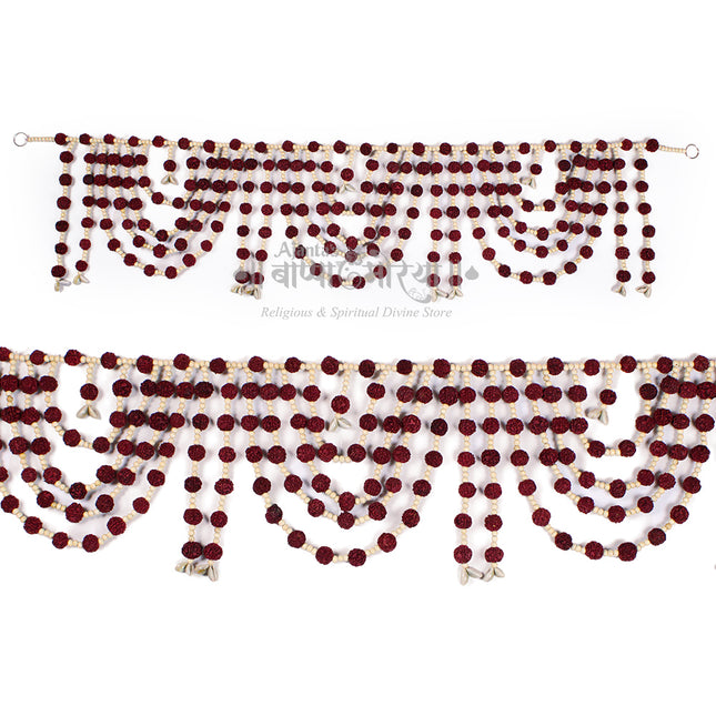 Rudraksha Kawadi Toran – Spiritual Energy Door Hanging for Home & Office Entrance | Traditional Kawad Toran for Positive Vibes