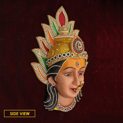 Padmasundari Mahalaxmi Devi Face Mukhota/Maa Goddess for Margashirsha  Varaha Laxmi,Guruvar Vratam Puja, Navratri Pooja