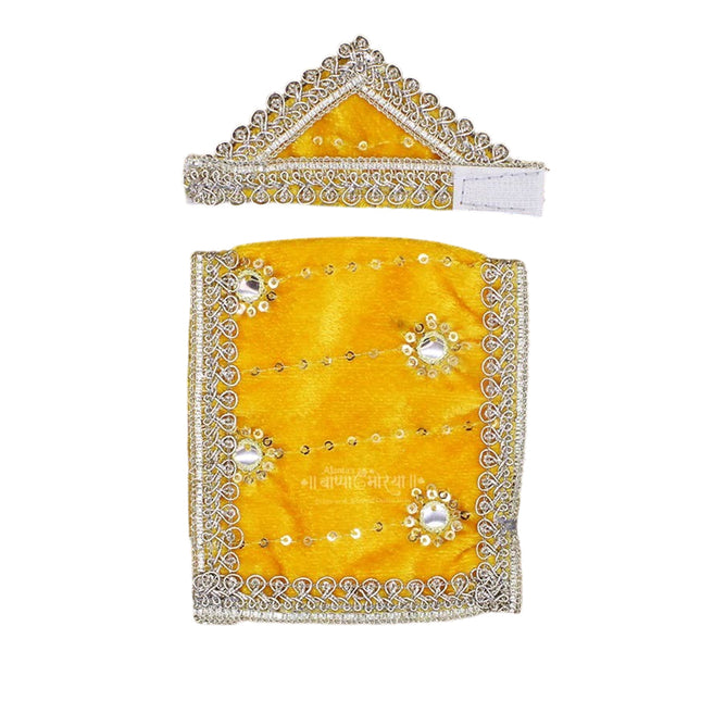 Shri Swami Samarth Maharaj Akkalkot Special Velvet Poshak Vastra स्वामींचे वस्त्र स्वामींचा पोशाख स्वामी ड्रेस Soft Traditional Idol Dress for Puja (4 inch )
