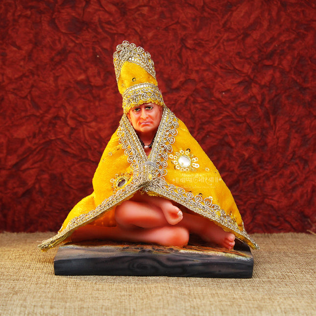 Shri Swami Samarth Maharaj Akkalkot Special Velvet Poshak Vastra स्वामींचे वस्त्र स्वामींचा पोशाख स्वामी ड्रेस Soft Traditional Idol Dress for Puja (4 inch )