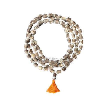 Original Sacred Tulsi Mala for Japa, Meditation & Chanting | Pure Tulsi Wood Prayer Beads for Pooja, Vaishnav Pooja Rituals, Ekadashi & Janmashtami Worship Devotion & Daily Spiritual Practice Sandalwood Mala / Rosary