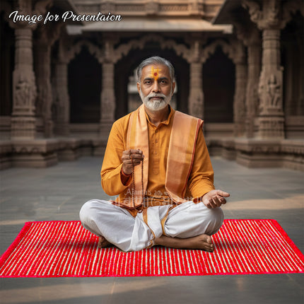 Traditional Kusha Grass Mat – Auspicious Darbha Aasan for Pooja, Japa, Yoga mat Homam & Spiritual Practices