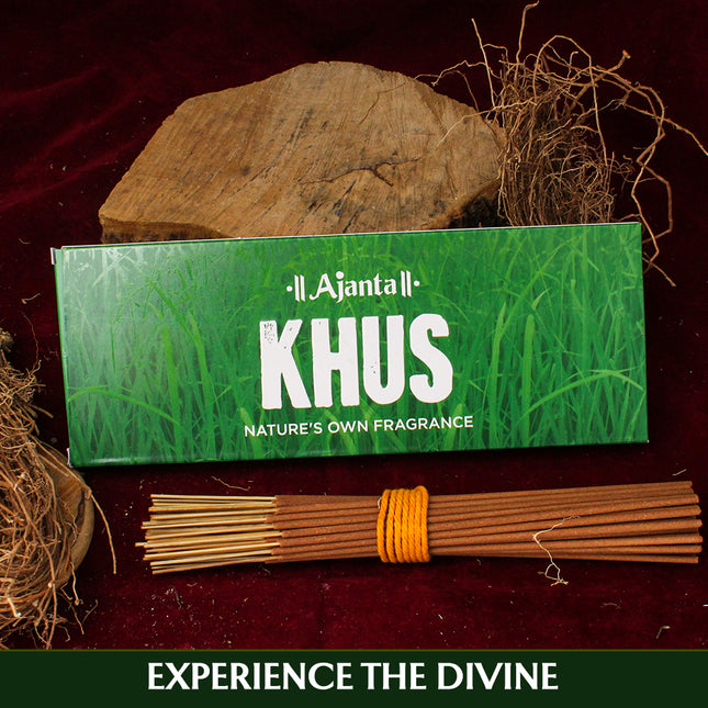 Natural Vetiver Khus Fragrance Masala Incense Stick Agarbattis