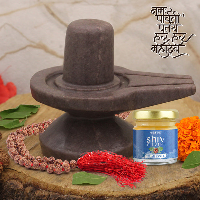 Narmadeshwar Lingam Shivoham  – Divine Stone Shivling for Prosperity, Protection & Positive Energy– Powerful Shivling for Rudrabhishek & Worship