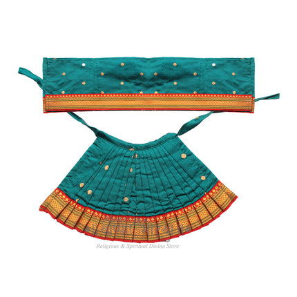 Navratri Goddess MATA Rani Poshak, Maa Laxmi, Durga, Saraswati, Radha Shringar for Kalasha Pooja (6(Height) 12(Length) Inch)