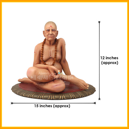 Swami Samarth Idol | Spiritual Statue of Akkalkot Maharaj | Devotional Murti for Home, Temple & Puja