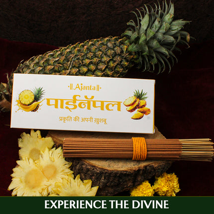 Pineapple Incense Sticks | Fruity & Refreshing Exotic Fruity Aroma Agarbatti for Daily Use & Spiritual Ambience