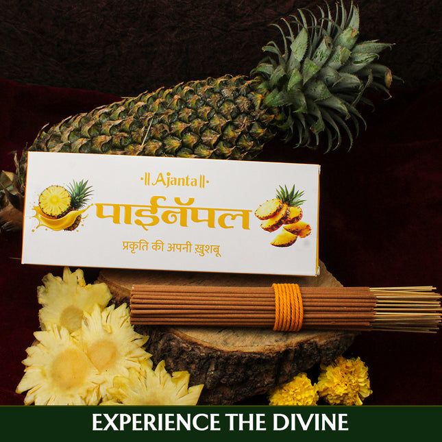 Pineapple Incense Sticks | Fruity & Refreshing Exotic Fruity Aroma Agarbatti for Daily Use & Spiritual Ambience