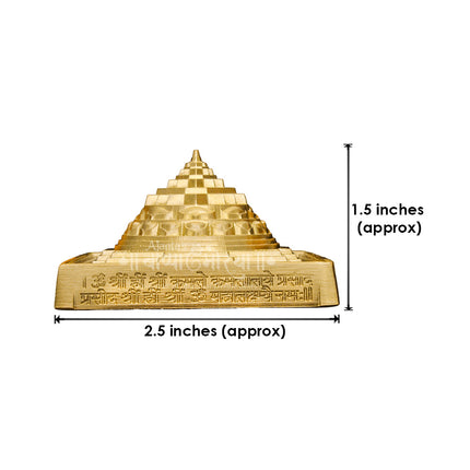 Meru Shree Yantra for Pooja Divine Shree Yantra Sri Siddhi Chakra Meru  Spiritual Yantram Divine Shree Yantra Sri Siddhi Chakra Meru Yantram  Vastu & Wealth Yantra for Home Temple, Office & Diwali Puja -(1.5 x 2.5 )(Small Size )
