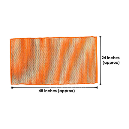 Sacred Kusha Asan (Khusa Aasan) Yoga Mat – Traditional Darbha Grass Mat for Puja, Meditation & Religious Rituals