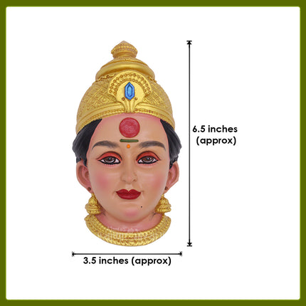 Mahalakshmi’s Auspicious Form Shakti Roopam – DhanashreeDevi  Face Bringer of Wealth & Fortune Eternal Source of Prosperity, Purity & Divine Energy (6.5 Inches)