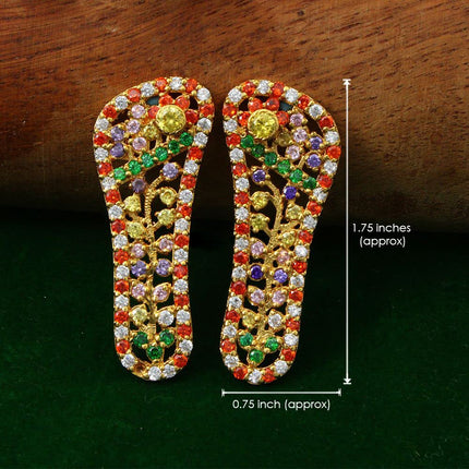 Lakshmi Charan Paduka for Puja | Sacred Charan Paduka for All Gods & Goddesses | Divine Worship Paduka Auspicious Paduka for All Deities, Home Temple & Puja