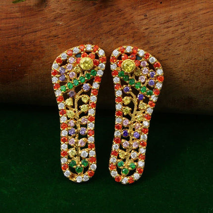 Lakshmi Charan Paduka for Puja | Sacred Charan Paduka for All Gods & Goddesses | Divine Worship Paduka Auspicious Paduka for All Deities, Home Temple & Puja