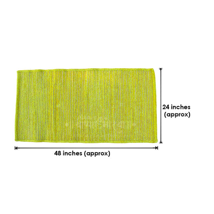 Namasmarana Japa  Natural River Grass Square Handcraft Pooja Floor Mats/Meditation Prayer, Sitting, Aasan Mat Chatai Eco-Friendly Natural River Grass Pooja Aasan | Square Handmade Meditation & Prayer Mat (Big Size )