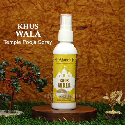 Temple Fragrance Spray Sacred Kapoor & Divine Aroma Pooja Set – (4×100ml) Camphor, Kesar Chandan Kapoor, Gulab & Chandan + (3×100ml) Swami Hina KhusWala  MograJasmine – Aromatic Home & Mandir Spray