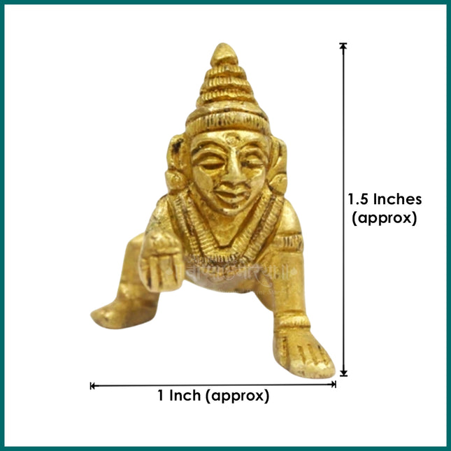 Shree Laddu Gopal Idol – Divine Bal Gopal Krishna Murti for Home Temple & Janmashtami Decor