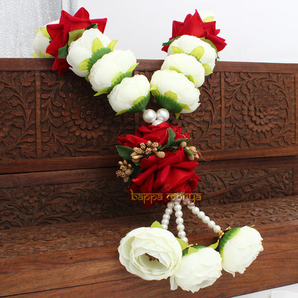 Shubh Vivah Artificial Flowers Jaimala Vadhu VAR Mala Garland for Groom and Bride Handcrafted Long Artificial Jasmine Flower Garland for Festival, Home, Photo, Mandir & Office