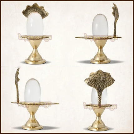 Original Sphatik Shivling – Natural Crystal Quartz Shiva Lingam for Home Mandir & Abhishek – Spiritual Crystal Lingam for Devotional Worship