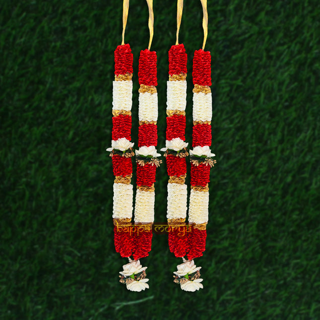 Indian Wedding Floral Garland Jai Mala Haar A Pair of Artificial Wedding Garland for Bride and Groom Varmala Multipurpose Use