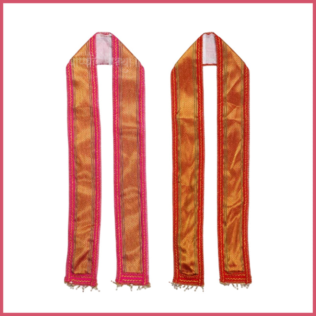 Patka for God | Uparna/Khes for Ganpati Shringar/Chunari/Patka for Ganesha/Krishna Statues Ganesh Vastra Accessories (60 Inches)