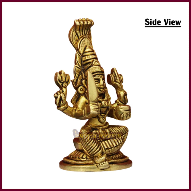 Devi Mariamman Idol in Brass – Beautiful Small Puja Murti for Protection & Blessings Beautiful Small Idol Murti of Goddess
