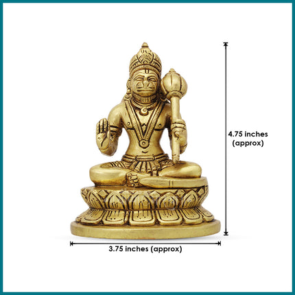Lord Hanuman Divine Strength Powers & Protection Statue | Sacred Vanara Bajrangbali Idol for Home Temple, Puja & Spiritual Protection