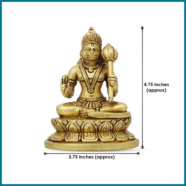 Lord Hanuman Divine Strength Powers & Protection Statue | Sacred Vanara Bajrangbali Idol for Home Temple, Puja & Spiritual Protection
