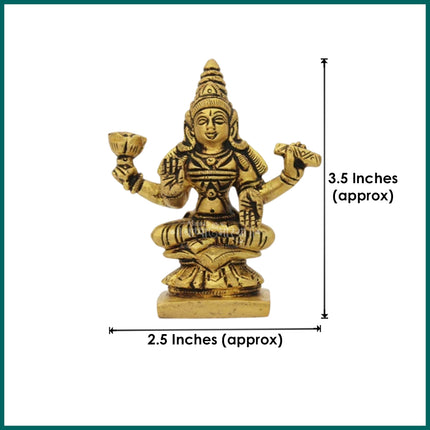 Ashta Lakshmi Brass Idols Set – 8 Forms of Goddess Lakshmi | Pure Brass Lakshmi Ashta Avatra Devi Maa Statues for Wealth, Prosperity Navratri, Diwali & Prosperity