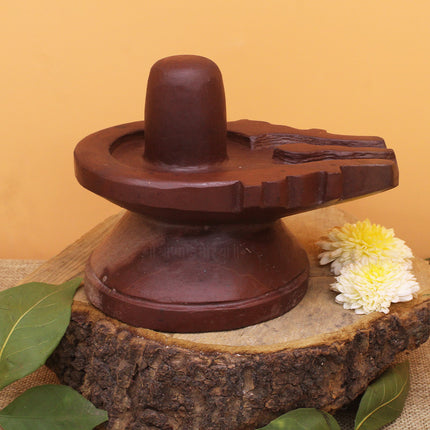 Holy Narmada Shivling With Yoni Base For Home Temple Pujan Spiritual Narmada Shivling With Yonibase For Shravan Pujan