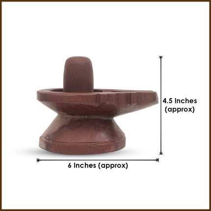 Holy Narmada Shivling With Yoni Base For Home Temple Pujan Spiritual Narmada Shivling With Yonibase For Shravan Pujan