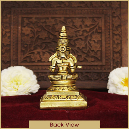 देवी माँ अन्नपूर्णेश्वरी देवी मूर्ती अन्नपूर्णा देवी मूर्ती देवी अन्नपूर्णी माँ मूर्ती पूजेसाठी आणि उपासनेसाठी अन्नधान्याची हिंदू देवी - 4 इंच उंची